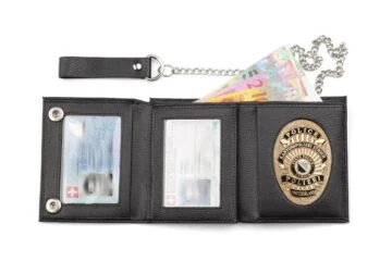 Leather wallet "Casual" canton police Zurich