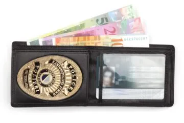 Leather wallet "Exclusive" canton police Zurich
