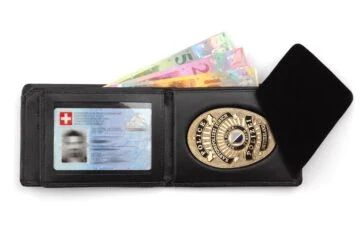 Leather wallet "Quantum" canton police Zurich