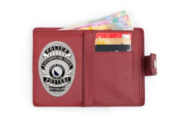Leather wallet "Passion" canton police Zurich