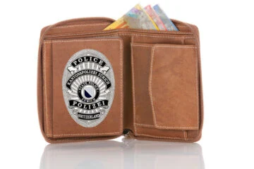 Leather wallet "Supreme" canton police Zurich