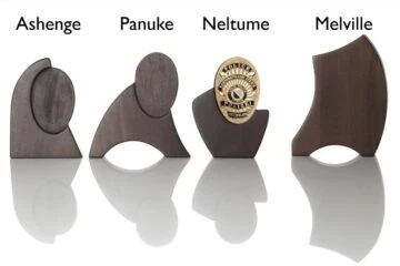 Wood (Walnut) with base Canton police Zurich