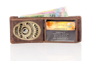 Leather wallet "Liberty" canton police Zurich