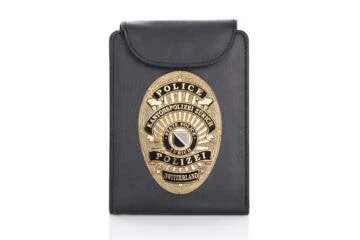 Leather wallet "Outstanding" canton police Zurich