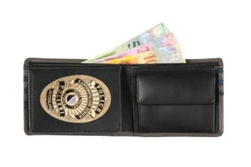 Leather wallet "Trendy" canton police Zurich