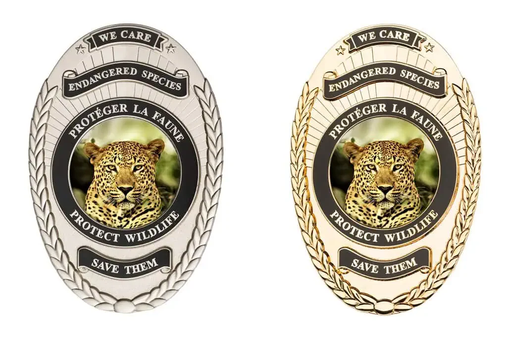 Our references Leopard Metal Badge