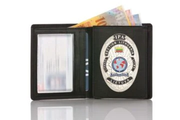 Leather wallet "Official" IPA Lithuania