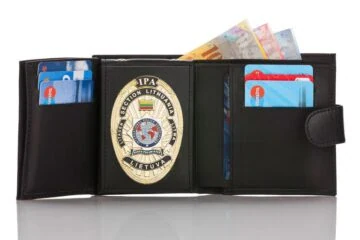 Leather wallet "Qualified - two in one" IPA Lithuania