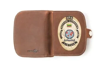 Leather case “Traveler” Coin thrower IPA Lithuania