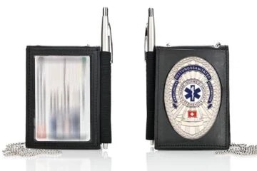 Leather wallet "Secure" Paramedic Switzerland, engraving