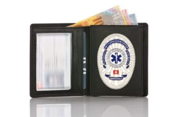 Leather wallet "Official" Paramedic Switzerland
