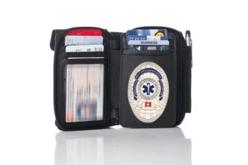 Leather wallet "Allround" Paramedic Switzerland, engraving