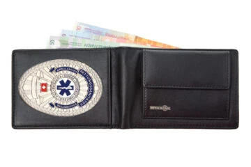 Leather wallet "Advanced" Paramedic Switzerland, engraving