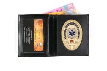 Leather wallet "Business" Paramedic Switzerland, engraving