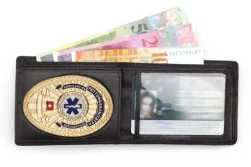 Leather wallet "Exclusive" Paramedic Switzerland, engraving