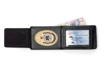 Leather wallet "Professional" Paramedic Switzerland, engraving