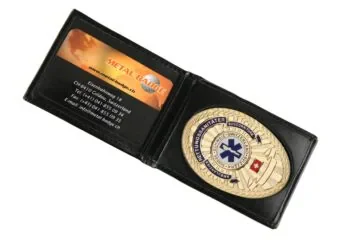 Leather wallet "Small" Paramedic Switzerland, engraving