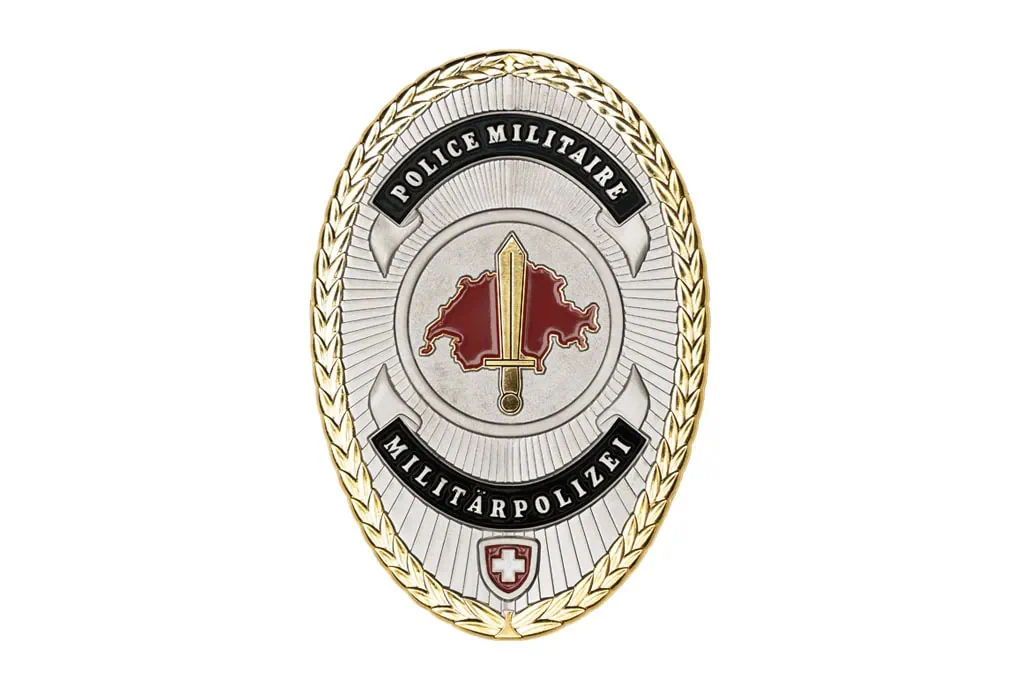 Our references polizei Militaire L Metal Badge