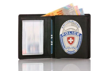 Leather wallet "Official" POLICE Switzerland
