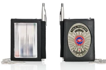 Leather wallet "Secure" Railway police Switzerland