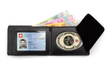Leather wallet "Quantum" Swiss Hunter