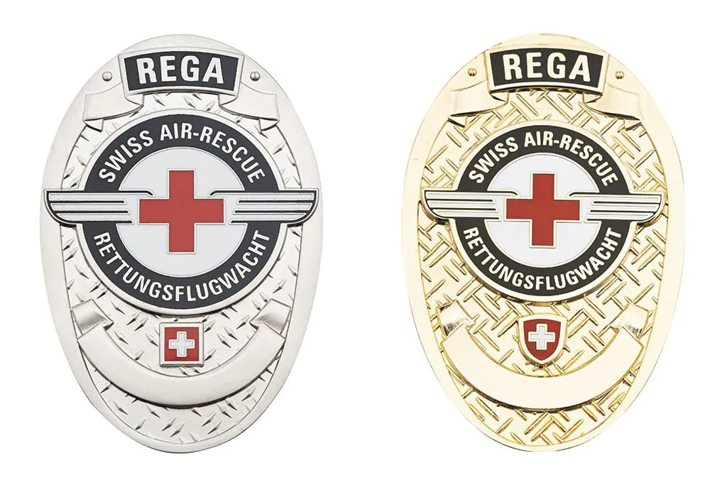 Our references REGA Badge 02 engraving Metal Badge