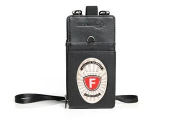 Leather case “Revolution” Volunteer Fire Brigade, engraving