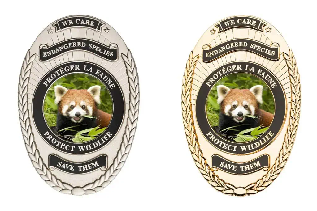 Our references Roter Panda Metal Badge