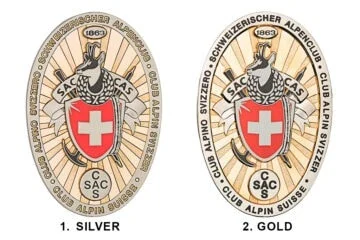 Badge Swiss Alpine Club (without leather case)