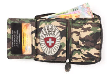 Leather wallet "Economy" Switzerland Fan Badge
