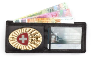 Leather wallet "Exclusive" Switzerland Fan Badge