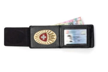 Leather wallet "Professional" Switzerland Fan Badge