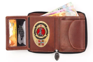 Leather wallet "Camouflage" Swiss Guard