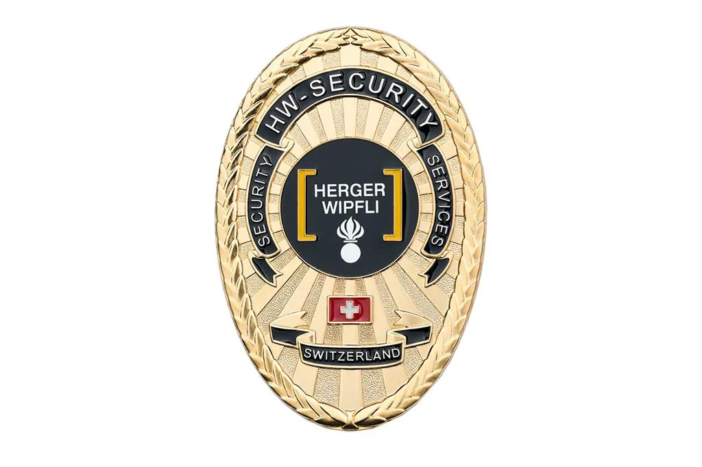 Our references sicherheitsfirma hw ch Metal Badge