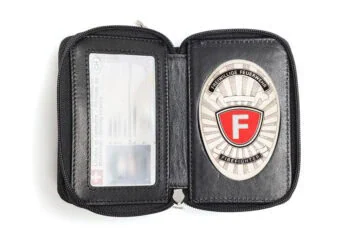 Leather pouch «Spirit» Volunteer Fire Brigade, engraving