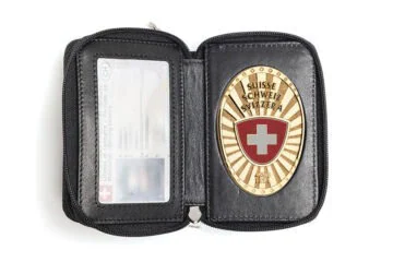 Leather pouch «Spirit» Switzerland Fan Badge