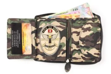 Leather wallet "Economy" Swiss Biker