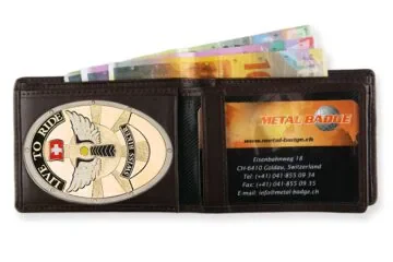 Leather wallet "Functional" Swiss Biker