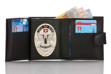 Leather wallet "Qualified - two in one" Swiss Biker