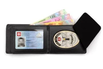 Leather wallet "Quantum" Swiss Biker
