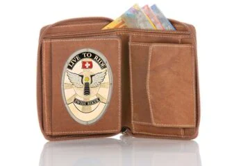 Leather wallet "Supreme" Swiss Biker