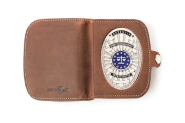Leather case “Traveler” Coin thrower investigator EU, engraving