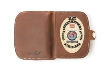 Leather case “Traveler” Coin thrower IPA Austria