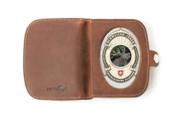 Leather case "Traveler" Coin thrower Swiss Hunter