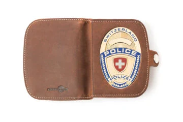 Leather case "Traveler" Coin thrower POLICE Switzerland