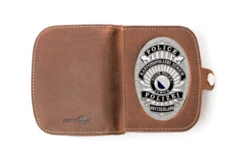 Leather case "Traveler" Coin thrower canton police Zurich