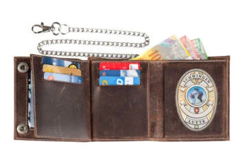 Leather wallet "Biker" Wrestler Switzerland