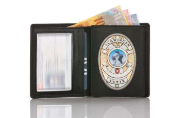 Leather wallet "Official" Wrestler Switzerland