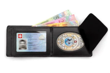 Leather wallet "Quantum" Wrestler Switzerland