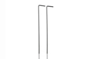Steel tent pegs, 17 cm and 20 cm